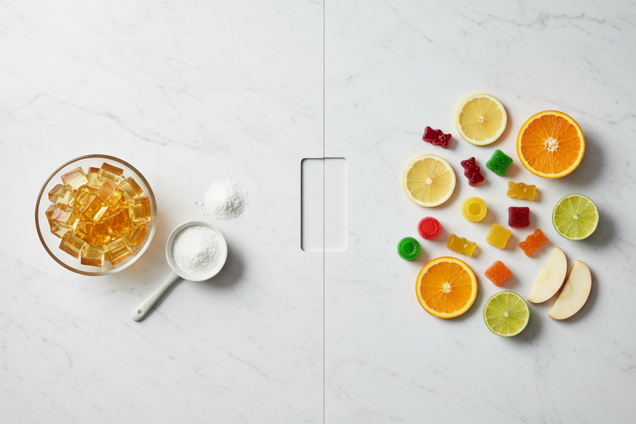 Pectin vs Gelatin in Gummies: Why the Base Matters More Than You Think