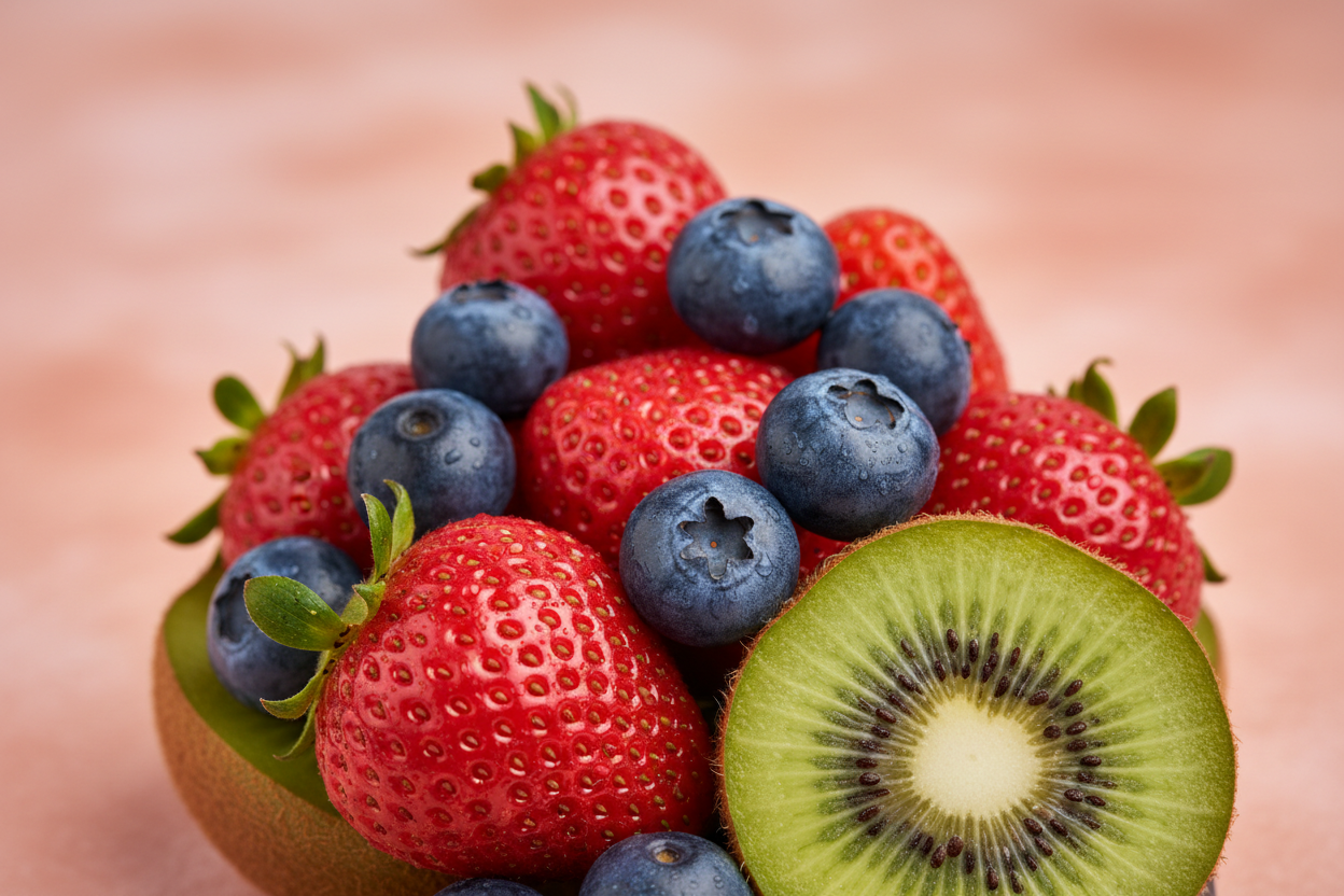 Antioxidants for skin from fruits veggies
