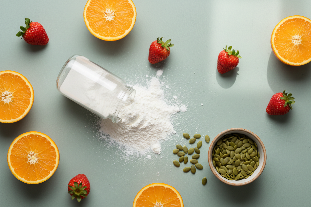 Collagen plus whole-food nutrients skin