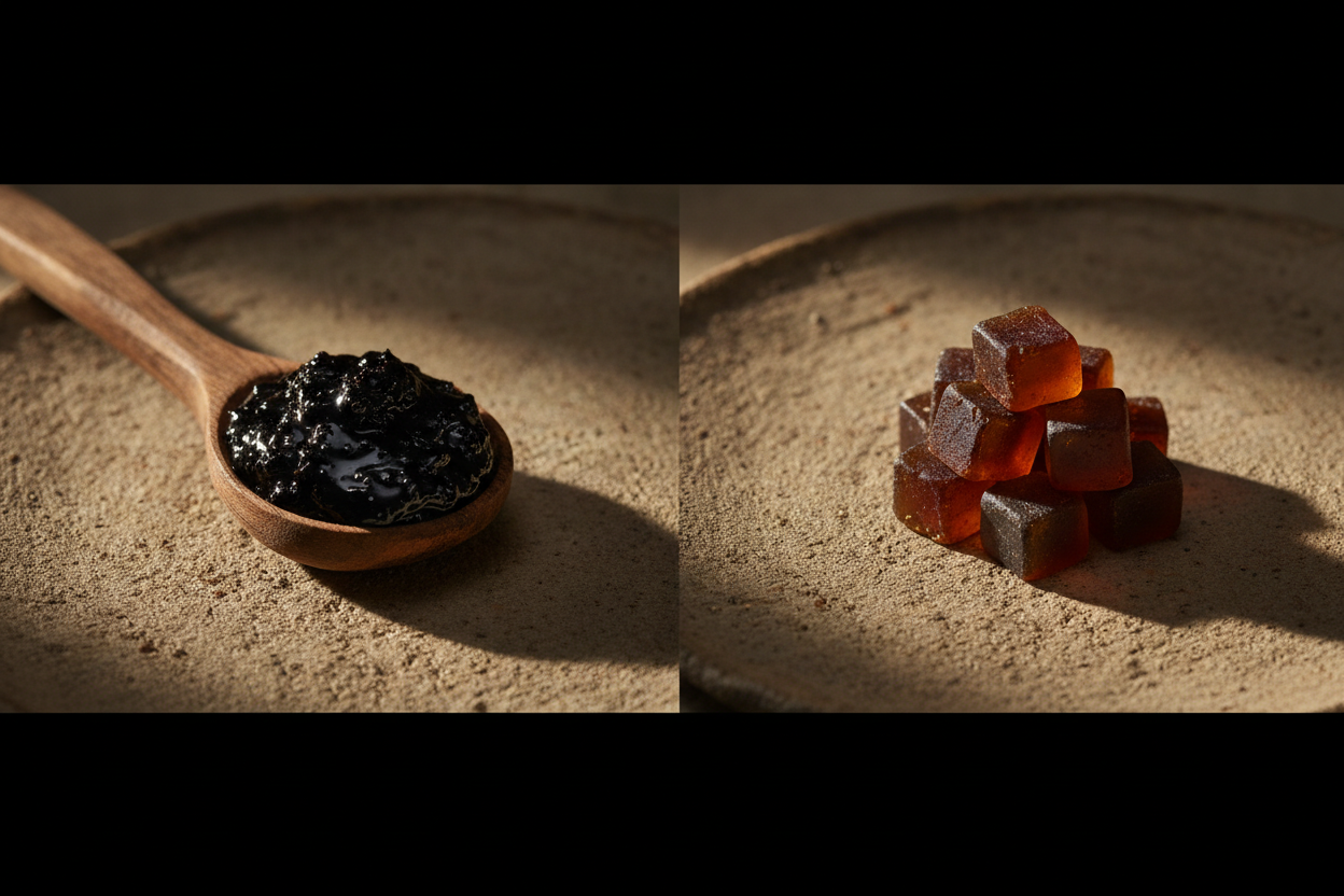 Shilajit gummies vs shilajit resin