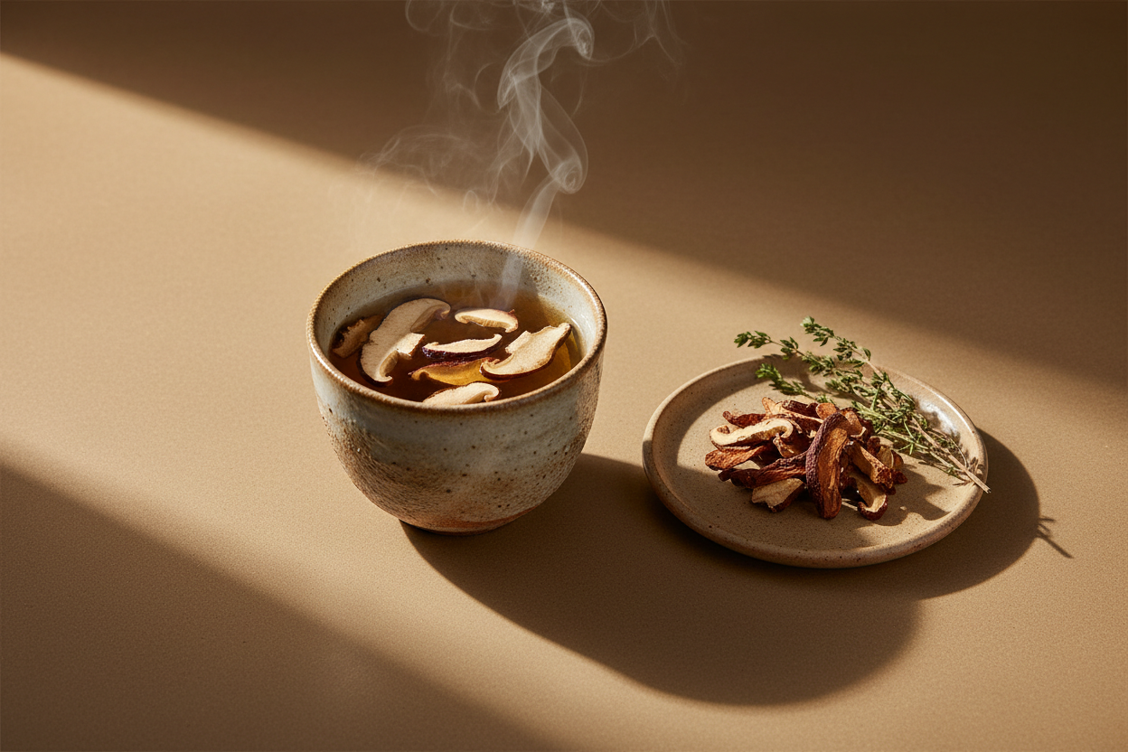 Adaptogenic mushrooms for stress relief