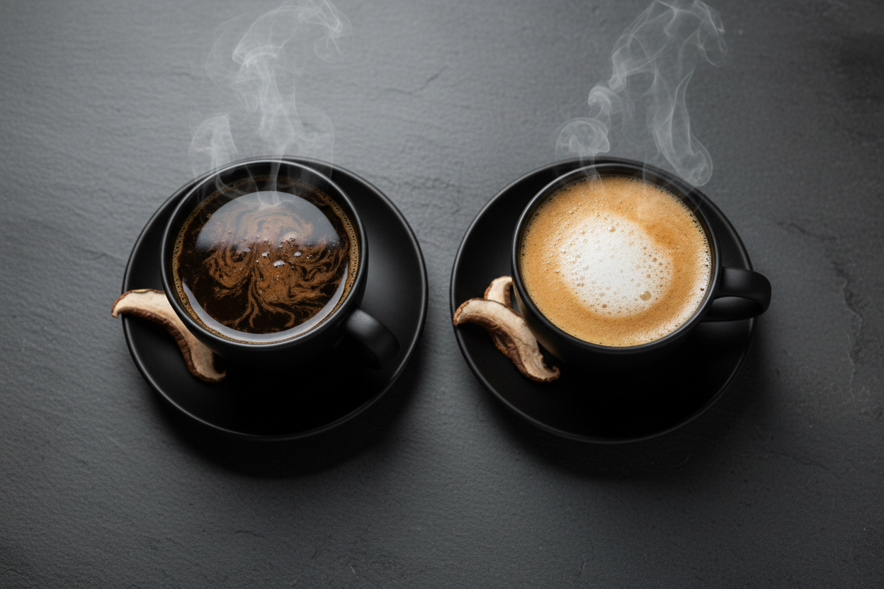 Mushroom coffee vs supplement comparison